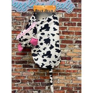NWT - Skulls & Bones Cow Dog Costume XL